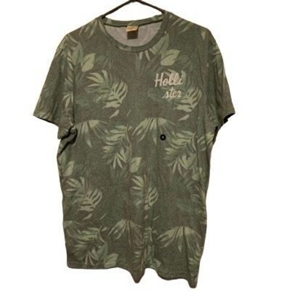 Hollister Size XL Green Leaf Floral T-Shirt *New*